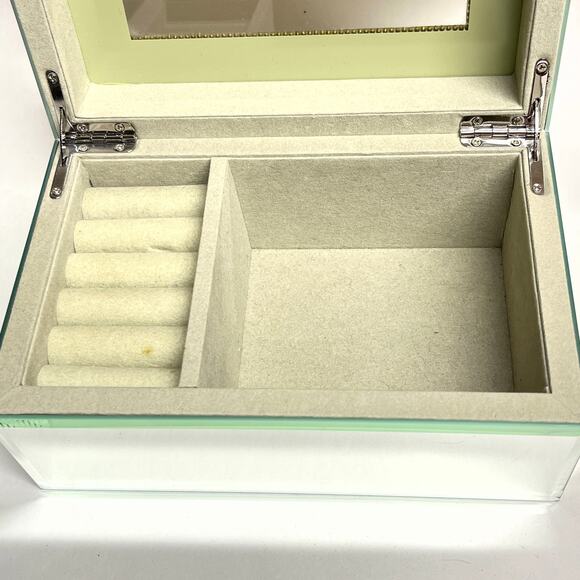 Tahari Home Beveled Mirrored Jewelry Box with Rhinestones - Picture 7 of 7